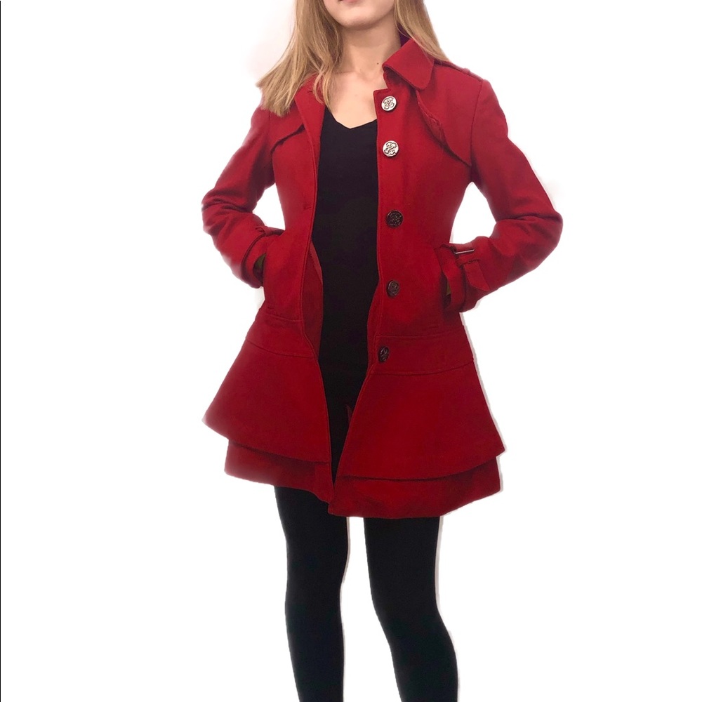 Red coat jacket from Guess XS
